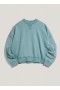 Almost Grown Loopback Cotton Sweatshirt Blue | Women’s YMC
