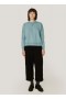Almost Grown Loopback Cotton Sweatshirt Blue | Women’s YMC