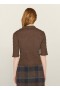 Angelina Stretch Cotton Shirt Brown | Women’s YMC