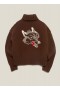 Bluto Wolf Knit Jumper Brown | Women’s YMC
