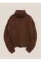 Bluto Wolf Knit Jumper Brown | Women’s YMC