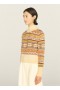 Bryter Fair Isle Jumper Cream Multi | Women’s YMC