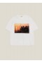 Dave Swindells X YMC Ibiza ’89 Sunset Print T-shirt White | Men’s YMC