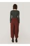 Deadbeat Cotton Twill Trousers Burgundy | Women’s YMC