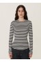 Earth Charlotte Long-Sleeved T-Shirt Navy White | Women’s YMC