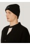 Embroidered Merino Wool Beanie Hat Black | Men’s YMC