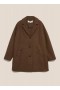 Eno Melton Wool Coat Brown | Women’s YMC