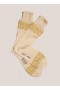 Fair Isle Cotton Sock Ecru | Women’s YMC