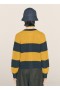 Foxtail Stripe Cardigan Navy Yellow | Women’s YMC