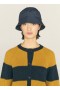 Foxtail Stripe Cardigan Navy Yellow | Women’s YMC