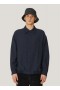 Gaucho Seersucker Overshirt Navy | Men’s YMC