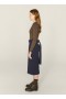 George Seersucker Skirt Indigo | Women’s YMC