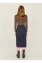 George Seersucker Skirt Indigo | Women’s YMC