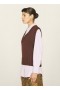 Heidi Wolf Knit Vest Brown | Women’s YMC