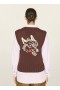 Heidi Wolf Knit Vest Brown | Women’s YMC