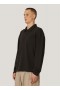 Ivy Long Sleeve Polo Black | Men’s YMC