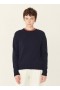 Jets Crew Neck Jumper Navy | Women’s YMC