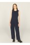 Jojo Seersucker Jumpsuit Indigo | Women’s YMC