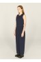 Jojo Seersucker Jumpsuit Indigo | Women’s YMC