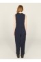 Jojo Seersucker Jumpsuit Indigo | Women’s YMC