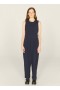Jojo Seersucker Jumpsuit Indigo | Women’s YMC