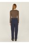 Keaton Seersucker Trouser Indigo | Women’s YMC