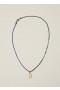 Nungwi Indigo Denim Beaded Short Necklace Blue | Men’s YMC