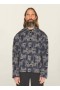 PJ Block Print Seersucker Overshirt Navy | Men’s YMC