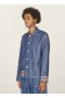 PJ Embroidered Denim Overshirt Indigo | Men’s YMC