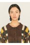 Rat Pack Wool Blend Cardigan Brown Multi | Women’s YMC