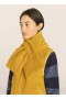 Recycled Fleece Slot Scarf Yellow | Women’s YMC