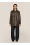 Sabbath Reversible Leather Coat Brown | Women’s YMC