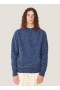 Suedehead Crew Neck Jumper Blue | Men’s YMC