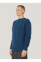 Suedehead Crew Neck Jumper Blue | Men’s YMC