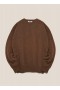 Suedehead Crew Neck Jumper Brown | Men’s YMC
