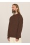 Suedehead Crew Neck Jumper Brown | Men’s YMC