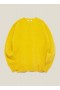 Suedehead Crew Neck Jumper Yellow | Men’s YMC
