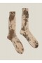 Tie Dye Cotton Rib Sock Brown | Men’s YMC