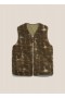 Utah Jacquard Fleece Waistcoat Brown Multi | Men’s YMC