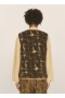 Utah Jacquard Fleece Waistcoat Brown Multi | Men’s YMC