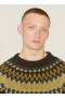 Wings Fair Isle Crew Neck Jumper Brown Multi | Men’s YMC