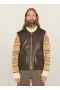 Wyatt Reversible Leather Gilet Brown | Men’s YMC