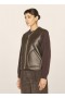 Wyatt Reversible Leather Gilet Brown | Women’s YMC