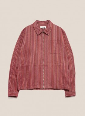 Bowie Brushed Stripe Shirt Red Multi | Men’s YMC