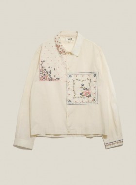 Bowling Poplin Shirt Ecru | Men’s YMC