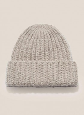 Cableami Mohair Beanie Beige | Men’s YMC