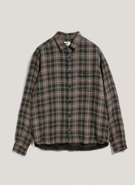 Curtis Check Shirt Green Multi | Men’s YMC