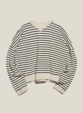 Earth Almost Grown Sweatshirt Ecru Navy | Women’s YMC