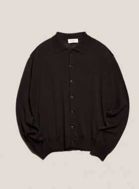 Earth Rat Pack Wool Cardigan Brown | Men’s YMC