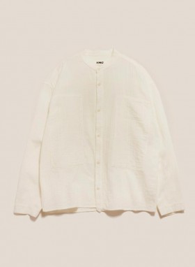 Hawkeye Doublecloth Cotton Shirt White | Men’s YMC